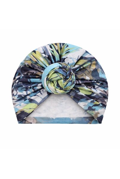 Pure Boutique Caciulita pentru fetite tip turban cu imprimeu viu colorat