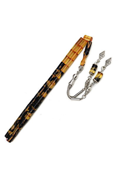 Selderesi Özel Renk KESME Ateş Kehribar Tesbih