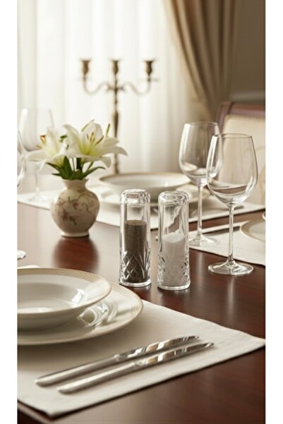 Mebey Home 2-Piece Acrylic Crystal Salt and Pepper Shakers