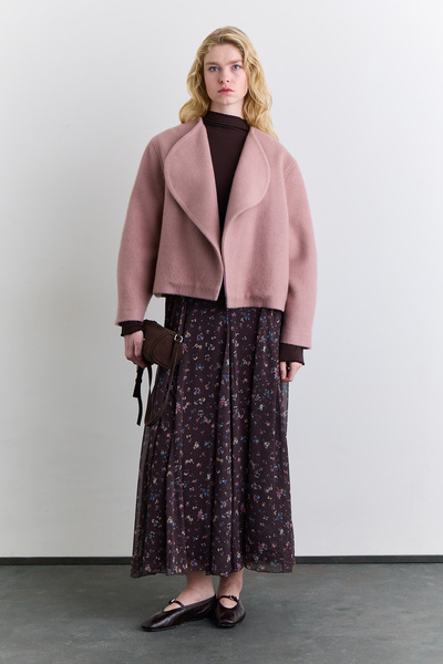 Manuka GENİŞ PARÇALI DESENLİ ETEK DITSY