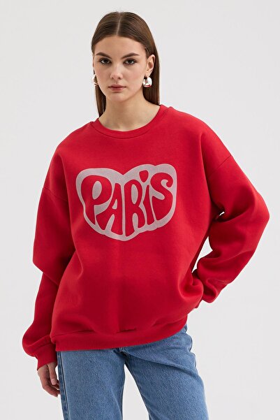 Lijuri Front Printed bicycle collar sweat 3490