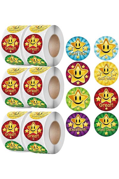 Tazweeq 3000 Star Reward Stickers
