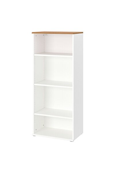 AZOZ MERCHLY Bookcase, white, 60 x 140 cm