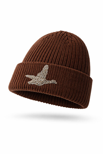 ndjewelry Brown Stone Beret – Bird Detail