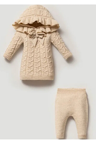 Nipperland 3-6-9-12 Ay Tunik Kapüşonlu Kız Bebek Takım