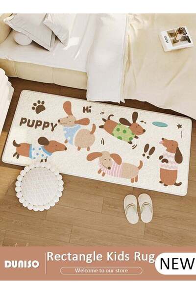 DOMEET Cartoon Rectangle Kids Rug