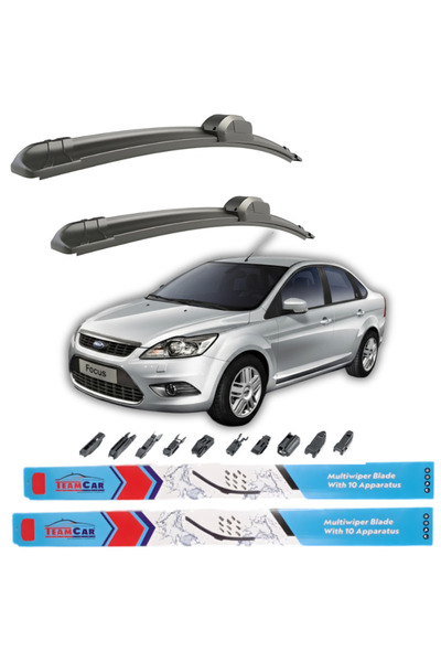 TEAMCAR Ford Focus II Sedan (2008–2011) Stergatoare TeamCar® – Set fata