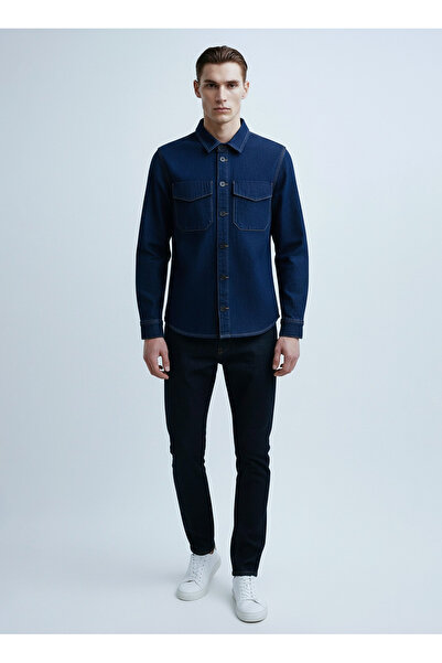 GMG FIRENZE قميص خارجي، 2XL، نيلي