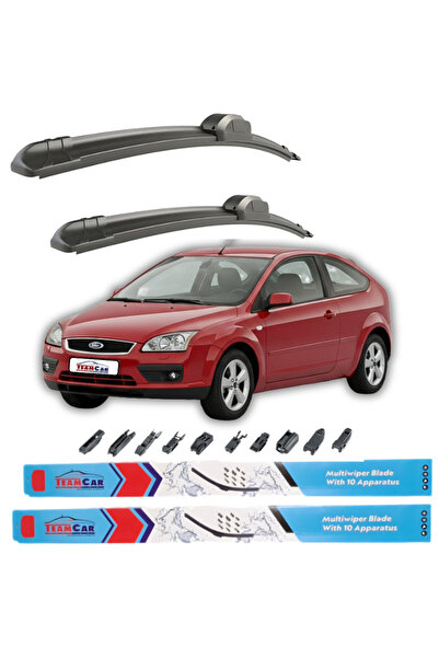 TEAMCAR Ștergătoare de parbriz Ford Focus II cu 3 uși (2004-2008) Set față