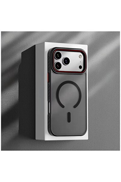 Zebana iPhone 17 Pro Compatible Case Aura M-Safe Silicone Case Black