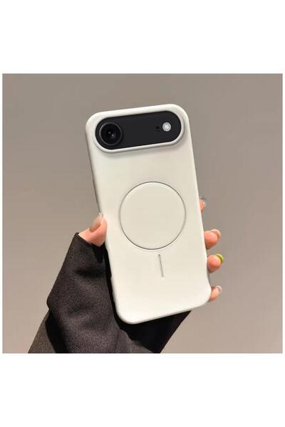 Zebana iPhone 17 Air Compatible Case Vivid Silicone Case White