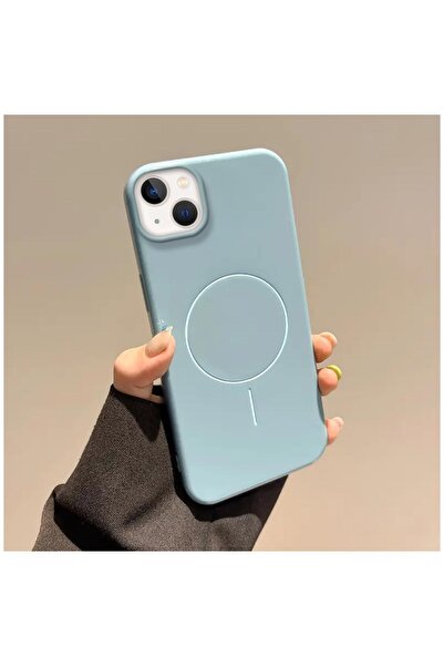 Zebana iPhone 15 Plus Compatible Case Vivid M-Safe Silicone Case Blue