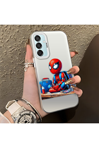 Hontinga حافظة سيليكون رفيعة مقاومة للصدمات بنمط سبايدر مان متوافقة مع هاتف س...