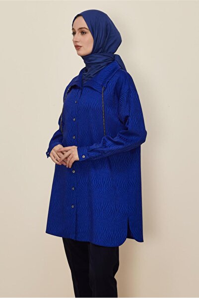 Alvina Saten Jacquard Tunic 46246