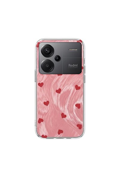 Zebana Xiaomi Redmi Note 13 Pro Plus 5g Compatible Case Pink Heart Silicone C...