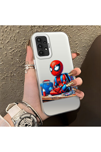 Hontinga حافظة سيليكون رفيعة مقاومة للصدمات بنمط سبايدر مان متوافقة مع هاتف س...