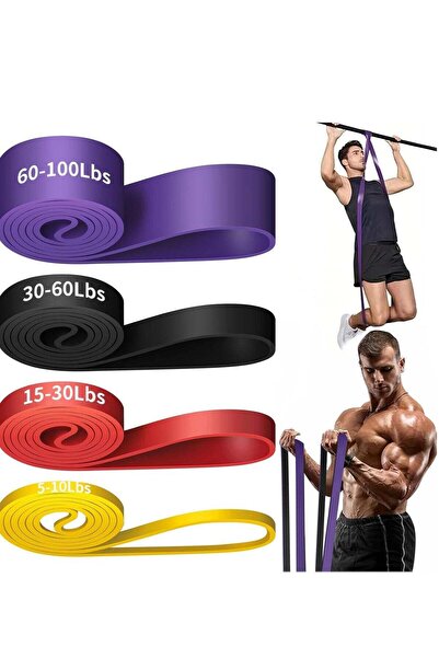 Generic PullUp Assist Bands Set - Set of 4 Exercise Resistance Bands