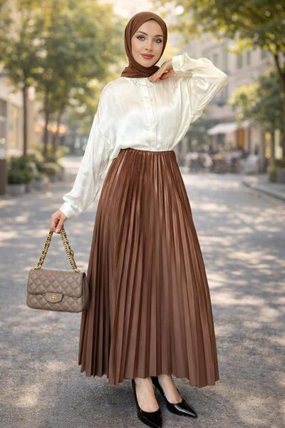 TRENDTESETTÜR KADIN TABA PİLİSELİ ETEK T 0654