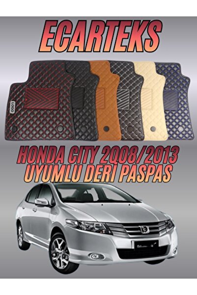 ECARTEKS PREMİUM QUALİTY CAR ACCESSORİES Honda City 2008-2013 Uyumlu Deri Kap...