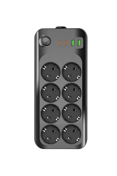 Techmaster Current Thermal Child Protection 2X USB 2X Type-C Input 8-Port Soc...