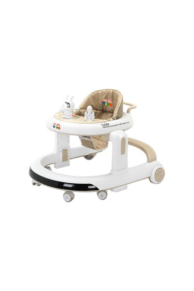 Kiko Anti Slip Baby Walker with Toys, Beige