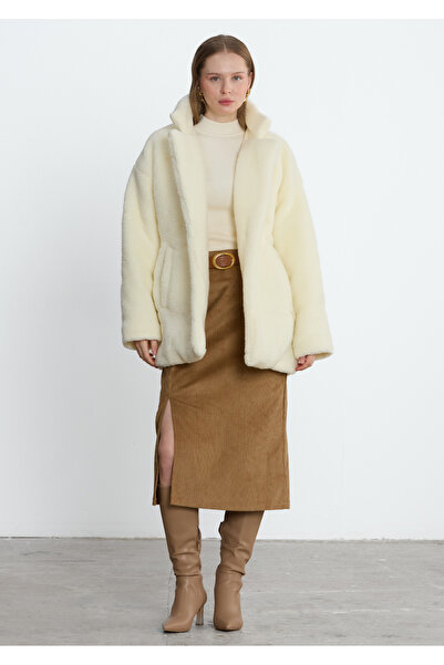 LADYA COLLECTION Бежеве пальто Velma з подвійними ґудзиками