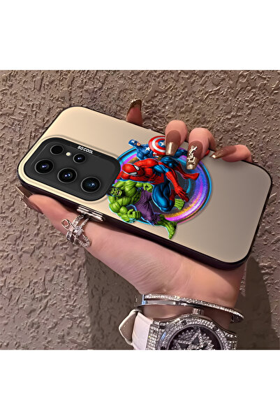 Hontinga حافظة صلبة رفيعة متوافقة مع كاميرا سامسونج جالاكسي S23 ألترا بنمط ال...