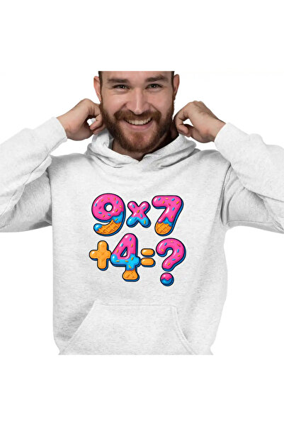 OEM Men's Hoodie Six Seven Math Formula Chocolate