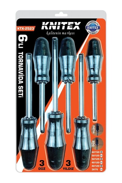 Knitex Vakumlu 6'Lı Tornavida Seti 2523