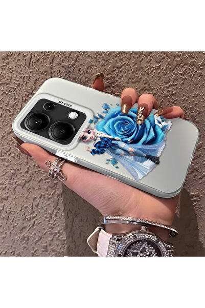 Hontinga حافظة صلبة رفيعة متوافقة مع كاميرا Poco M6 Pro 4G، بنمط إلسا