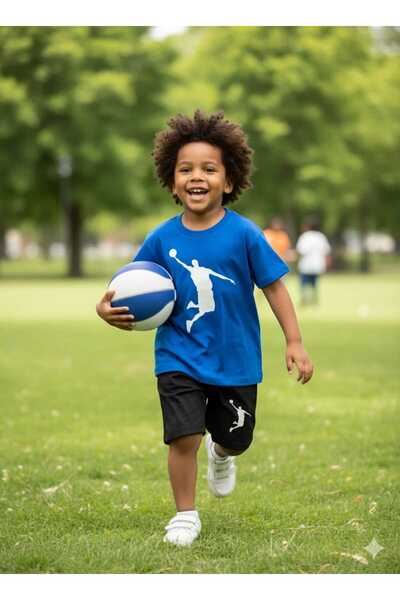 DOCE ELEGANTE БАСКЕТБОЛЬНИК З НАДРУКОМ ЛІТНІЙ ДИТЯЧИЙ КОМПЛЕКТ