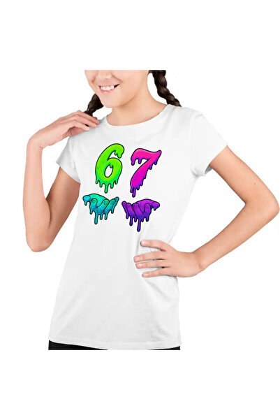 OEM Tricou Copii Fete Six Seven Meme 67