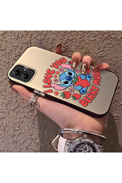 Hontinga حافظة صلبة رفيعة متوافقة مع كاميرا سامسونج جالاكسي A05، مزودة بنمط مخيط