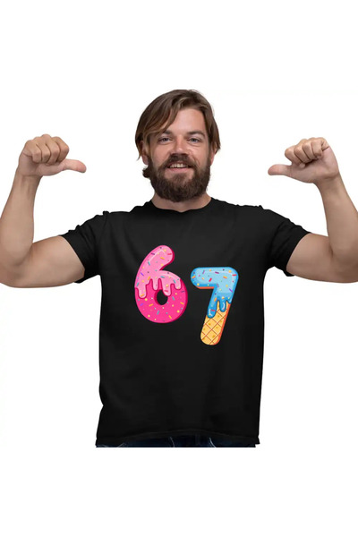 OEM Men's T-Shirt Six Seven Chocolate Cream Donuts