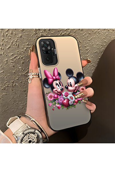 Hontinga حافظة ريدمي نوت 10 برو متوافقة مع نمط ميكي، مقاومة للصدمات، مصنوعة م...