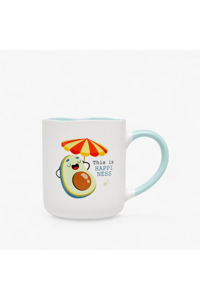 Lifestyle Avocado Print New Bone China Mug with Handle - 380 ml