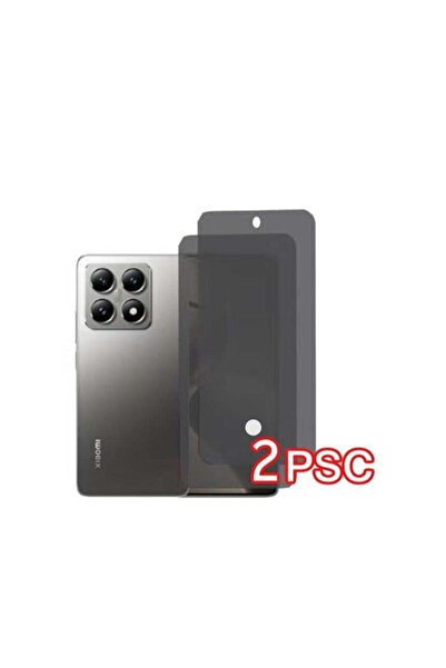 Generic 2 Pack for Xiaomi 14T Pro Privacy Tempered Glass Screen Protector and Camera Lens Protector,