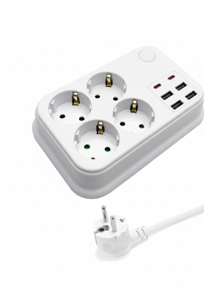 Techmaster Current Thermal Child Protection 4X USB 2X Type-C Input 4-Port Soc...