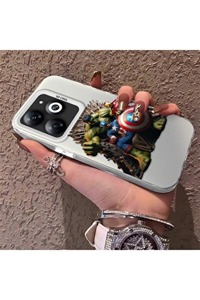 Hontinga حافظة صلبة رفيعة متوافقة مع كاميرا Infinix Smart 8/8 Pro مع نمط Hero