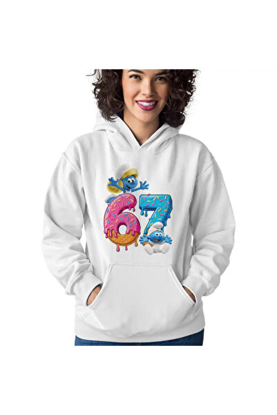 OEM Women's Hoodie Six Seven Smurfette Baby Smurf