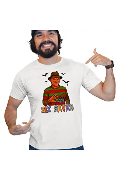 OEM Ανδρικό T-Shirt Six Seven Freddy Krueger 67 Halloween