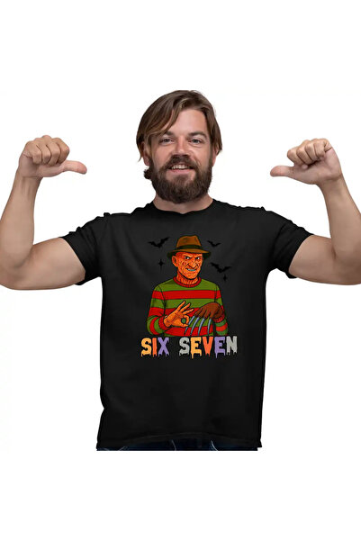 OEM Ανδρικό T-Shirt Six Seven Freddy Krueger 67 Halloween