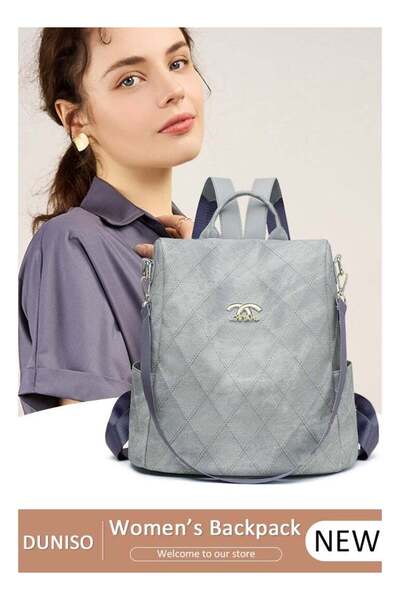 DOMEET Women's Backpack Fashionable Travel Backpack For Women Faux Leather Sc...