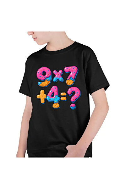 OEM Tricou Copii Baieti Six Seven Formula Matematica Ciocolata