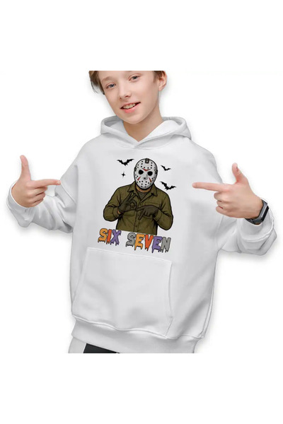 OEM Παιδικό Αγόρι με Φούτερ Six Seven Jason Voorhees 67 Halloween
