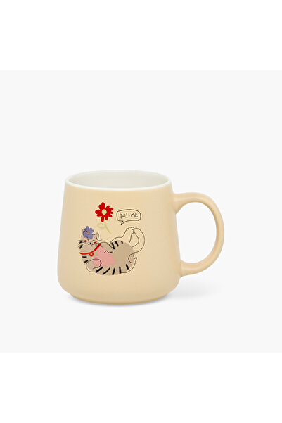 Lifestyle Cat Print New Bone China Mug - 400 ml