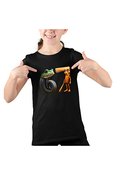 OEM Tricou Copii Fete Six Seven Tung Tung Sahur Italian Brainrot Meme