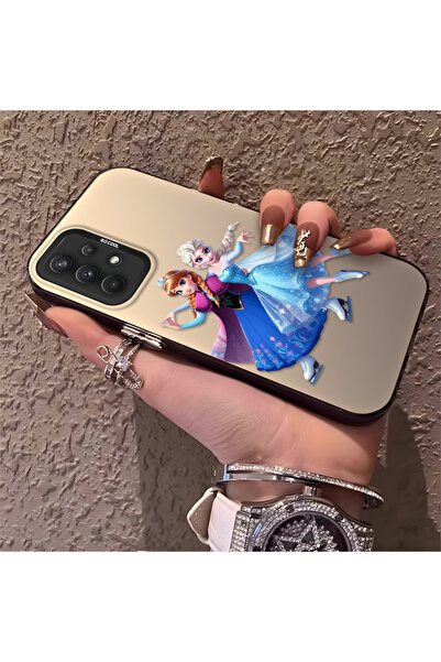 Hontinga حافظة صلبة رفيعة متوافقة مع كاميرا سامسونج جالاكسي A32 بنمط إلسا