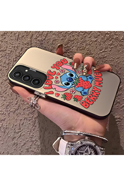 Hontinga حافظة صلبة رفيعة متوافقة مع كاميرا سامسونج جالاكسي S23 Fe مع نمط مخيط