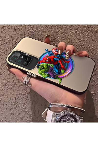 Hontinga حافظة رقيقة وصلبة متوافقة مع كاميرا Redmi 10 مع نمط Hero